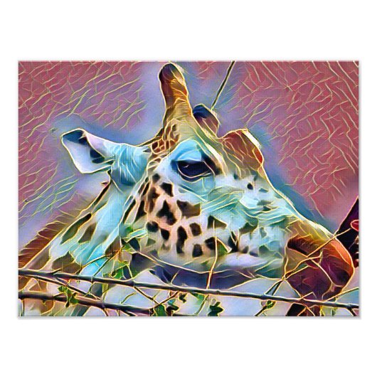 GIRAFFE FOTO AFDRUK (Voorkant)