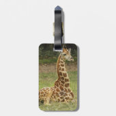 Giraffe Foto Bagagelabel (Achterkant verticaal)