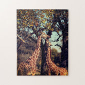Giraffe Foto Legpuzzel (Verticaal)