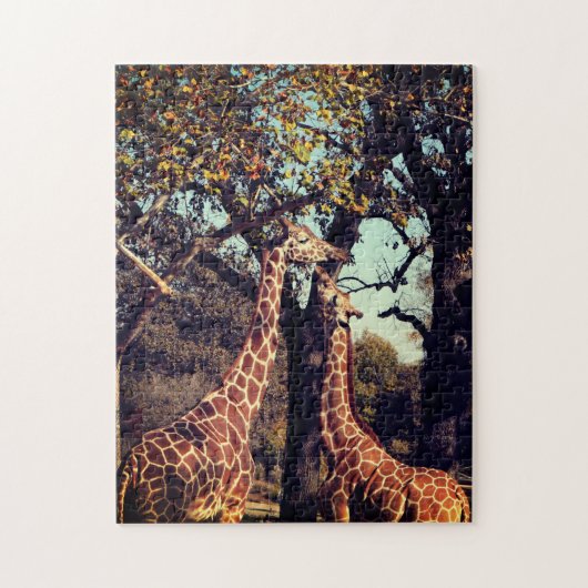 Giraffe Foto Legpuzzel (Verticaal)