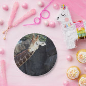 Giraffe Foto Papieren Bordje (Feest)