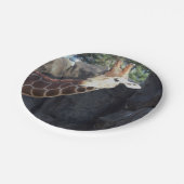 Giraffe Foto Papieren Bordje (Gekanteld)