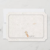 Giraffe Foto Uitnodiging (Achterkant)