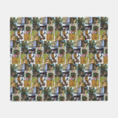 Giraffe fotocollage, fleece deken (Voorkant (Horizontaal))