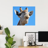 Giraffe fotografie-profiel poster (Thuiskantoor)