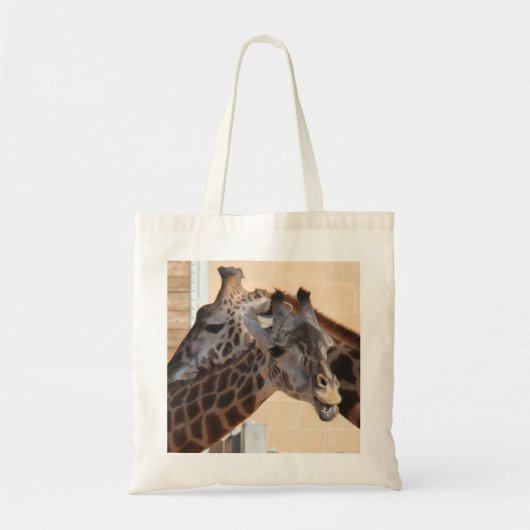 Giraffe Friends op Canvas tas (Voorkant)