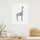 GIRAFFE - FUNNY DIER POSTER (Keuken)