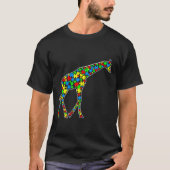 Giraffe Funny Puzzle Animals Autisme T-shirt (Voorkant)