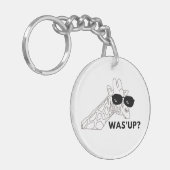 Giraffe Funny Sleutelhanger (Voorkant Links)