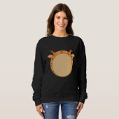 Giraffe Funny Zoo Dieren Rond Giraffe Trui (Voorkant volledig)