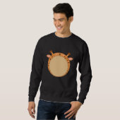 Giraffe Funny Zoo Dieren Rond Giraffe Trui (Voorkant volledig)