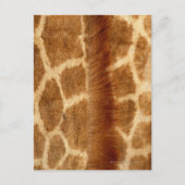 Giraffe Fur Briefkaart (Voorkant)