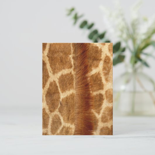 Giraffe Fur Briefkaart (Staand voorkant)