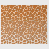 Giraffe Fur Charming Wild Animal Print Cadeaupapier (Vlak)