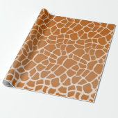 Giraffe Fur Charming Wild Animal Print Cadeaupapier (Uitgerold)