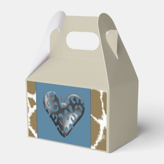 Giraffe Fur Pattern Bedankdoosjes (Voorkant Zijde)