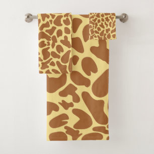 Giraffe Fur Pattern Exotic Bad Handdoek