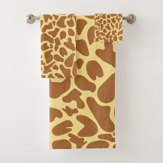 Giraffe Fur Pattern Exotic Bad Handdoek (Insitu)