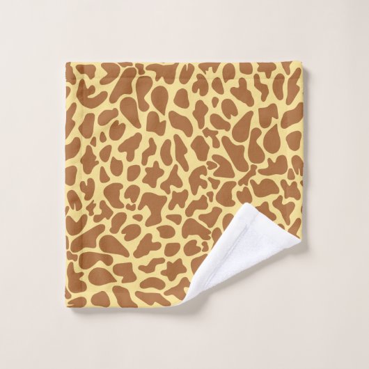 Giraffe Fur Pattern Exotic Bad Handdoek (Wasdoekje)