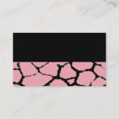 Giraffe Fur Pattern Visitekaartje (Achterkant)