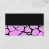 Giraffe Fur Pattern Visitekaartje (Achterkant)