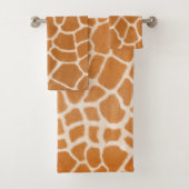Giraffe Fur Realistic Exotic Animal Print Luxe Bad Handdoek (Insitu)