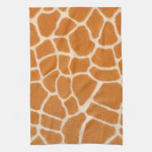 Giraffe Fur Realistic Exotic Animal Print Luxe Theedoek (Verticaal)