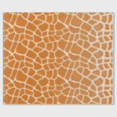 Giraffe Fur Realsistic Spotted Wild Animal Print Cadeaupapier (Vlak)