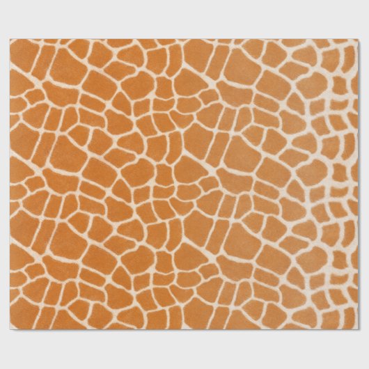 Giraffe Fur Realsistic Spotted Wild Animal Print Cadeaupapier (Vlak)