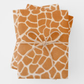 Giraffe Fur Spotted Realistic Wild Animal Print Inpakpapier Vel (In situ)