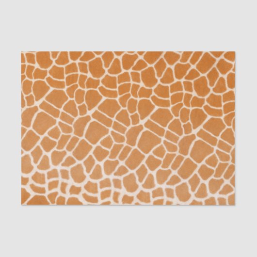 Giraffe Fur Spotted Realistic Wild Animal Print Ti Tissuepapier (Voorkant)
