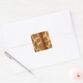Giraffe Fur Vierkante Sticker (Envelop)