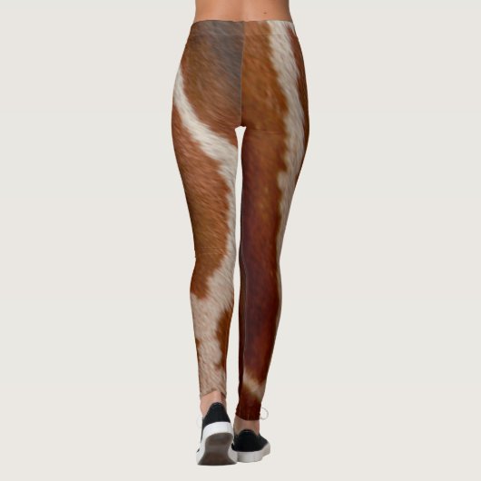 Giraffe Fur | Wild Animal Print Pattern Leggings (Achterkant)