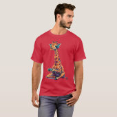 Giraffe-gamingdier-videogames-fungeheugiraffe-bo T-shirt (Voorkant volledig)
