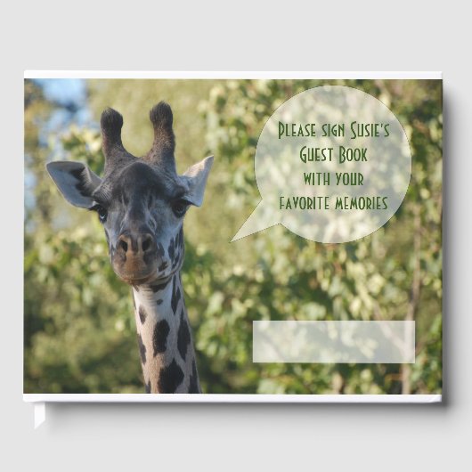 Giraffe Gastenboek (Voorkant)