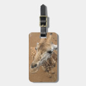 Giraffe Gaze Bagagelabel (Voorkant verticaal)