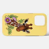 Giraffe Geel Portretbloemen Case-Mate iPhone Case (Achterkant (horizontaal))