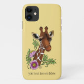 Giraffe Geel Portretbloemen Case-Mate iPhone Case (Achterkant)