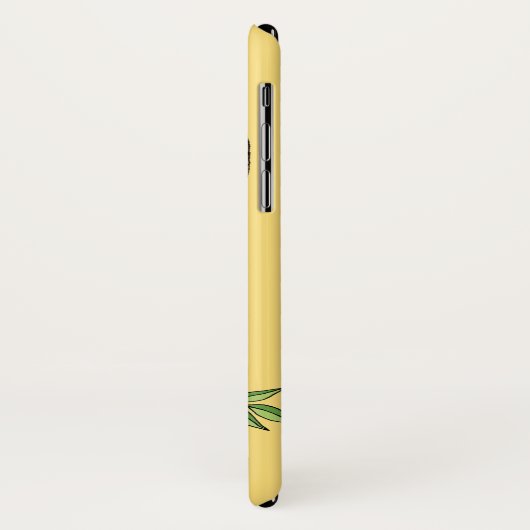 Giraffe Geel Portretbloemen Case-Mate iPhone Case (Achterkant/links)