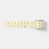 Giraffe Gele Bloemen Bloesem Satijnen Lint (Voorkant)