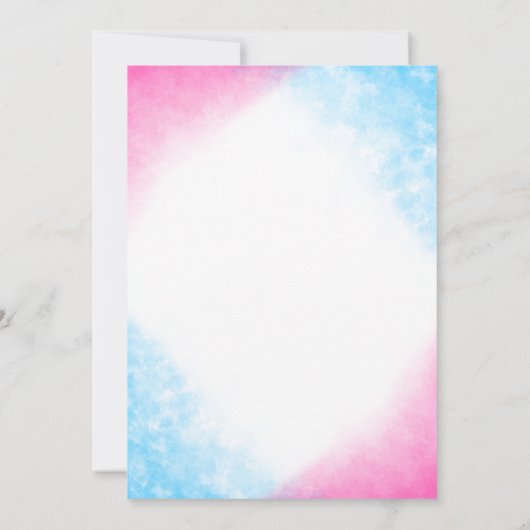 Giraffe Genderkwesties onthullen uitnodiging voor (Achterkant)