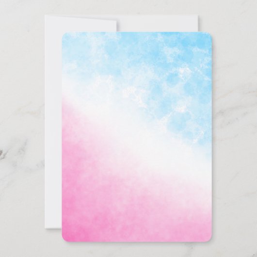 Giraffe Genderkwesties onthullen uitnodiging voor (Achterkant)