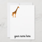 Giraffe Gepersonaliseerde briefkaarten (Voorkant)