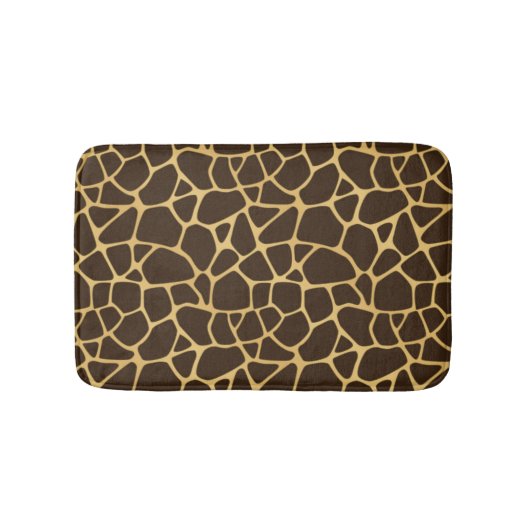 Giraffe geplaatst achtergrond badmat (Voorkant)