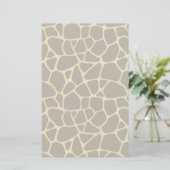 Giraffe geplaatst achtergrond briefpapier (Staand voorkant)