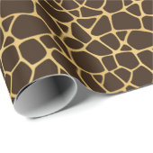 Giraffe geplaatst achtergrond cadeaupapier (Rol Hoek)