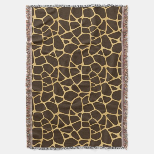 Giraffe geplaatst achtergrond deken (Voorkant Verticaal)