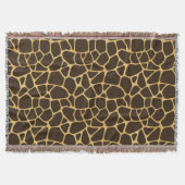 Giraffe geplaatst achtergrond deken (Voorkant)