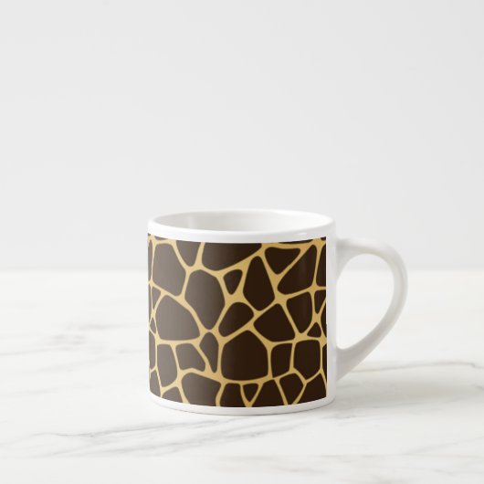 Giraffe geplaatst achtergrond espresso kop (Rechts)