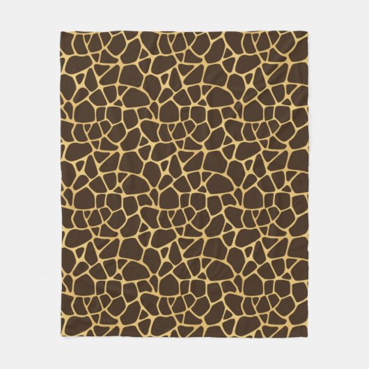 Giraffe geplaatst achtergrond fleece deken (Voorkant)